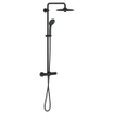 Grohe Vitalio Joy douchesysteem thermostatisch cooltouch met hoofddouche Ø26cm en handdouche Ø11cm mat zwart SW1126862