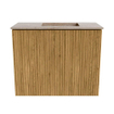 Mondiaz JOYA-DLUX Meuble de toilette 50cm - couleur Chêne - Vasque FAYE position Droite 1 trou de robinet couleur Saba. SW1424151