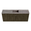 Mondiaz JOYA-DLUX 100cm toiletmeubel - kleur Shadow - Wastafel FAYE positie Midden Zonder kraangat kleur Oza. SW1425045