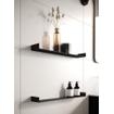 Looox Shelf C inbouwplanchet - 80x10cm - zwart mat SW108657