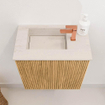 Mondiaz JOYA-DLUX 40cm meuble de toilette - couleur Oak - Vasque FAYE position Gauche 1 trou de robinet couleur Meli. SW1423923