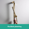 Hansgrohe Unica barre de douche coulissante 65cm flexible de douche 160cm bronze brossé SW918106