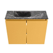 MONDIAZ TURE-DLUX Meuble WC 60cm Ocher. Lavabo EDEN Lava position gauche. Avec 1 trou de robinetterie. SW1103913