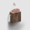 Clou Vale fontein 22cm Keramiek rond zonder kranenbank mat roze SW809548