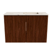 Mondiaz JOYA-DLUX 60cm meuble de toilette - couleur Ruby - Vasque FAYE position Droite Sans trou de robinet couleur Nata SW1425420