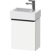 Duravit D-Neo wastafelonderkast 36.4x44x22.2cm Linksdraaiend 1 deur wit Mat SW640545