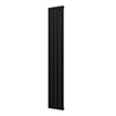 Plieger Cavallino Retto designradiator verticaal enkel middenaansluiting 1800x298mm 614W mat zwart SW224469