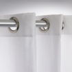 Sealskin Coloris Rideau de douche Polyester/Coton 180x200 cm Blanc CO232211310
