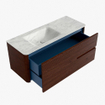 Mondiaz CIRO-DLUX Badkamermeubelset - 120x45x50cm - Solid surface wastafel Opalo - 1 wasbak Links - 1 kraangat - 2 lades - Ruby SW1531636