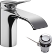 Hansgrohe Vivenis ééngreeps wastafelmengkraan 80 met pop-up trekwaste chroom SW642481