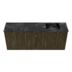 Mondiaz JOYA-DLUX 100cm toiletmeubel - kleur Shadow - Wastafel FAYE positie Rechts 1 kraangat kleur Lava. SW1422843