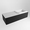 ENSEMBLE DE MEUBLE DE SALLE DE BAIN MONDIAZ ERIN - 120cm - Urban - 1 tiroir - lavabo à droite - 1 trou de robinet - Talc SW696585