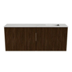 Mondiaz JOYA-DLUX 100cm meuble de salle de bains - couleur Walnut - Vasque FAYE position Droite Sans trou de robinet couleur Opalo. SW1422516