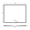 Xenz Flat Plus receveur de douche 80x100cm rectangle blanc mat SW648170