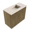 Mondiaz JOYA-DLUX 50cm toiletmeubel - kleur Dusk - Wastafel FAYE positie Midden Zonder kraangat kleur Meli. SW1425804