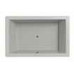 Xenz Society Duobad - 190x120x53 - afvoer Midden - acryl - cement SW103468