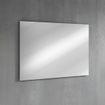 Adema Prime Blend Ensemble de meuble - 100x55x46cm - 1 vasque rectangulaire en céramique Blanc - 1 trou de robinet - 2 tiroirs - avec miroir rectangulaire - Noir mat SW917117