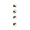 Uniforma Douche de pluie - 2 jets - cascade - avec partie encastrée - 32cm - douchette à main - support - inox brossé SW1578141