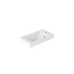 Adema Chaci Ensemble meuble lave-main - 40x55 cm - meuble bas - plan vasque - miroir - finition blanc mat SW1130177