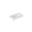 Saniclass Chaci Fonteinkastset - 40x55cm - 1 deur - mineraalmarmer fonteinwastafel - mat zwart SW1574578