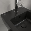 Villeroy & Boch memento 2.0 Bidet 1 trou de robinet avec trop-plein 37.5x56cm Ebony SW358483