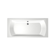 Xenz Robijn Duobad - 190x90x48 - afvoer Midden - acryl - wit SW378332