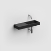 Clou Mini Wash Me lave-mains 56x19cm sans trou de robinet à gauche Céramique Noir mat SW9316