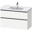 Duravit D-neo Meuble sous vasque 98.4x45.2x62.5cm 2 tiroirs Blanc mat SW640853