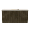 Mondiaz JOYA-DLUX 80cm meuble de salle de bains - couleur Shadow - Vasque FAYE position Milieu 1 trou de robinet couleur Meli. SW1424874