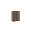 FugaFlow Eccelente Arredo Ensemble de meuble de toilette - 40x65cm - 1 porte - 1 trou de robinet - droit - lave-mains pierre naturelle marbre - noyer SW1522181