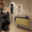 MONDIAZ TURE-DLUX Meuble WC 100cm Oro. EDEN lavabo Lava position gauche. Sans trou de robinet. SW1103934