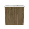 Mondiaz JOYA-DLUX Meuble de toilette 40cm - couleur Dusk - Lavabo FAYE position Gauche 1 trou de robinet couleur Opalo. SW1423280