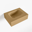 Mondiaz LEX Fontein - 40x30x12cm - wasbak midden - zonder kraangaten - solid surface - Oro SW1026036