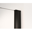 FortiFura Galeria inloopdouche - 70x200cm - mat glas - wandarm - mat zwart SW876790