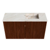 Mondiaz JOYA-DLUX Meuble de salle de bains 70cm - couleur Ruby - Lavabo FAYE position Droite 1 trou de robinet couleur Frappe. SW1423445