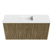 Mondiaz JOYA 80cm toiletmeubel - kleur Dusk - Wastafel FAYE positie Midden 1 kraangat kleur Talc. SW1421621