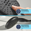 GROHE Precision Start Doucheset - thermostatische douchekraan - met glijstangset - 60cm - ronde handdouche - 1 straalsoort - gladde doucheslang - mat zwart SW1126436