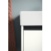 Duravit ketho 2 meuble sous lavabo avec 1 porte 36.4x23.8x44cm droite, avec poignée blanc anthracite mat SW772016