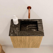 Mondiaz JOYA-DLUX Meuble de toilette 40cm - couleur Oak - Lavabo FAYE position Droite Sans trou de robinet couleur Lava SW1422044