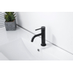 Fortifura Calvi Slim Wastafelkraan - 17.4cm - opbouw - mat zwart SW377835