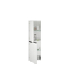 Duravit Ketho.2 Armoire mi-hauteur 40x24x132cm 2 Portes à charnières droites Panneau de particules blanc Mat SW772623