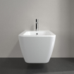 Villeroy & Boch Finion bidet suspendu 1 trou de robinetterie 37.5x56cm - CeramicPlus avec trop-plein blanc SW106544