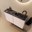 MONDIAZ TURE-DLUX Meuble toilette - 80cm - Rosee - EDEN - vasque Lava - position droite - 1 trou de robinet SW1103967