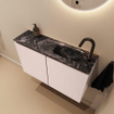 MONDIAZ TURE-DLUX Meuble WC 80 cm Rosee. Lavabo EDEN Lava position à droite. Avec 1 trou de robinet. SW1103967