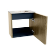 Mondiaz JOYA-DLUX Meuble de salle de bains 40cm - couleur Dusk - Vasque FAYE position Milieu Sans trou de robinet couleur Frappe SW1423059
