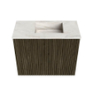 Mondiaz JOYA-DLUX Meuble de salle de bains 50cm - couleur Shadow - Vasque FAYE position Droite Sans trou de robinet couleur Ostra. SW1422995