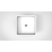 Arcqua Case vasque à poser - 37x37cm - Carré - Marbre coulé Blanc Mat SW767333