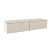 MONDIAZ ALAN MODULE SMALL Meuble sous-lavabo - 140x41x30cm - 2 tiroirs - push to open - MDF - Linen mat SW645719