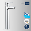 GROHE Start Edge ensemble de robinet à économie d'eau 1 poignée Chrome SW706627