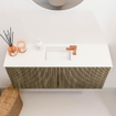 Mondiaz JOYA 90cm toiletmeubel - kleur Dusk - Wastafel FAYE positie Midden 1 kraangat kleur Talc. SW1421574